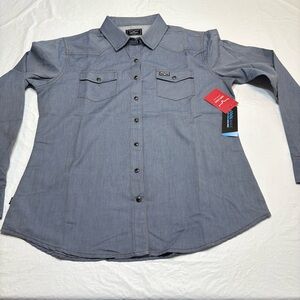 Kimes Ranch Cool-Max Blue Button Down